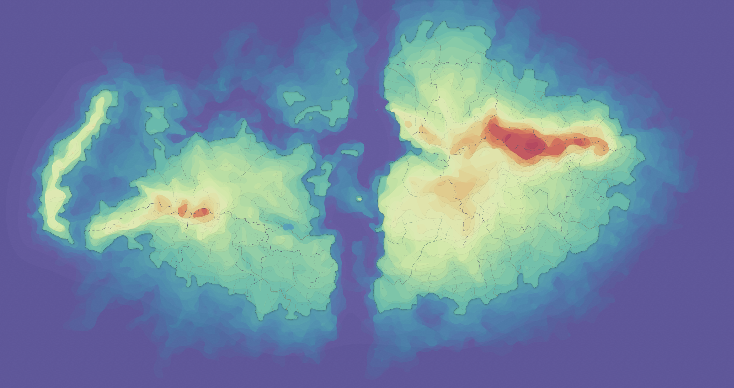 Carte du monde — Solaris et Lunaris